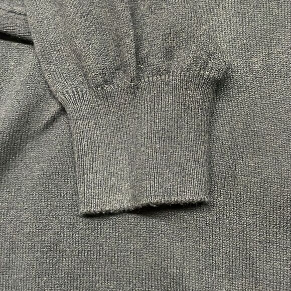 NWT Alan Flusser Cotton Cashmere Classic Black Crewneck Sweater Size L Large - Picture 7 of 11